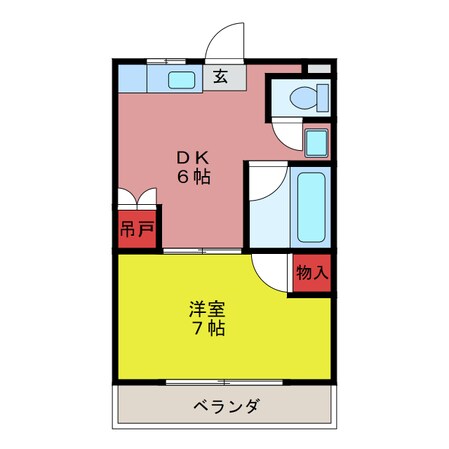 長久保マンションの物件間取画像